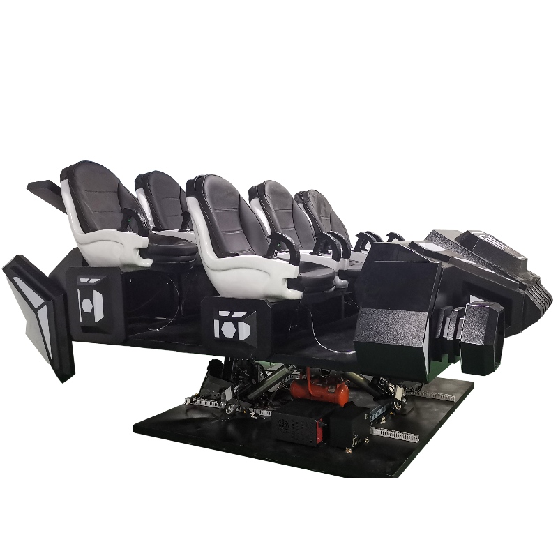 VR sombre vaisseau spatial vente chaude divertissement expérience de réalité virtuelle siège 9Dvr cinéma 6 sièges 9dvr pour la famille